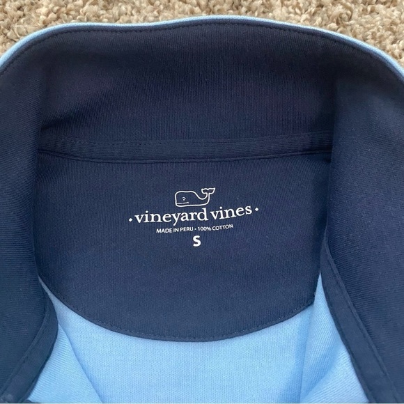 Vineyard Vines Men’s Blue 1/4 Zip Pullover Shirt Sz Small - Picture 2 of 5